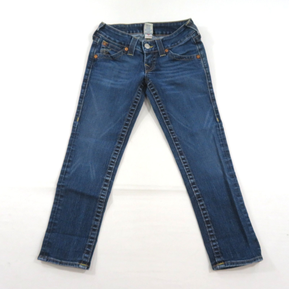 True Religion Jeans Made in USA Womens Sz 25 Measure 26x24 Skinny Capri?